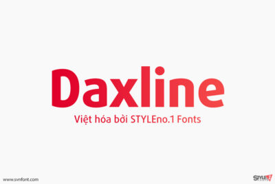 [Trả phí] SVN-Daxline Pro (14 fonts) - Việt hóa
