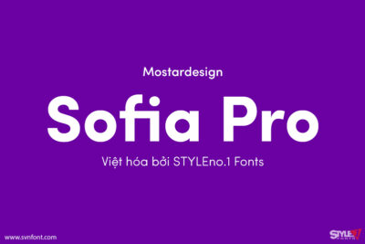 [Trả phí] SVN-Sofia Pro (16 fonts) - Việt hóa
