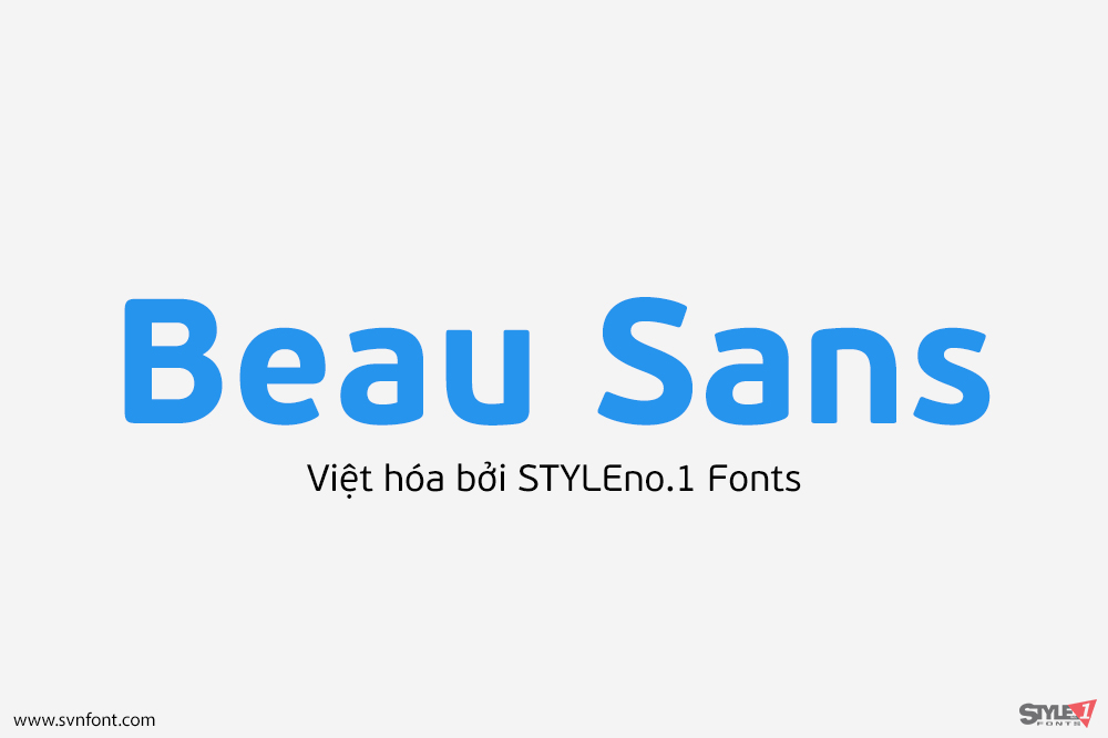 [Trả phí] SVN-Beau Sans Pro (16 fonts) - Việt hóa - STYLEno.1 Fonts