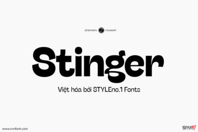 [Trả phí] SVN-Stinger (40 fonts) - Việt hóa