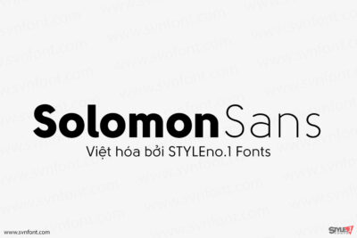 [Trả phí] SVN-Solomon Sans (14 fonts) - Việt hóa