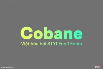 [Trả phí] SVN-Cobane (16 fonts) - Việt hóa