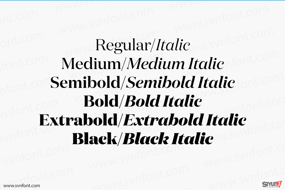 [Trả phí] SVN-Domaine Display (12 fonts) - Việt hóa - STYLEno.1 Fonts