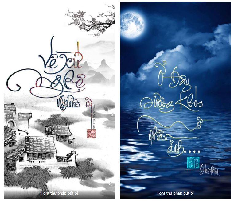 [Miễn phí] Fz ThuPhapButBi Full - Font Thư pháp Bút bi - STYLEno.1 Fonts