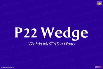 SVN-P22 Wedge (3 fonts) - Việt hóa