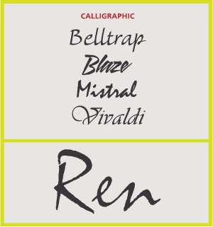 Calligraphic Scripts