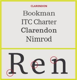 Clarendon Serifs