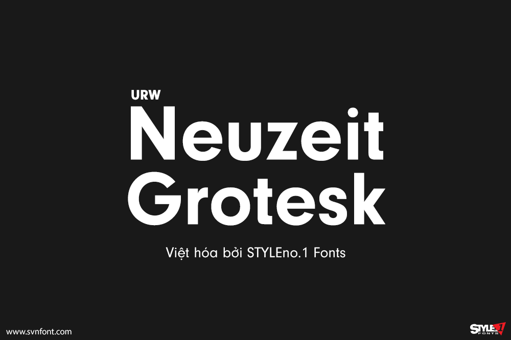 Việt hóa] SVN-Neuzeit Grotesk (6 fonts)  Fonts
